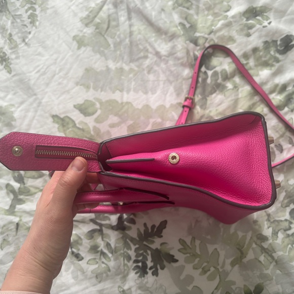 Furla Pink Satchel Crossbody Bag leather - Picture 4 of 9